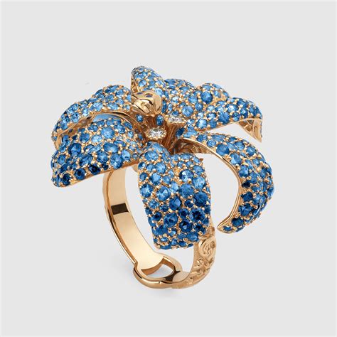 gucci ring flora|gucci flower ring.